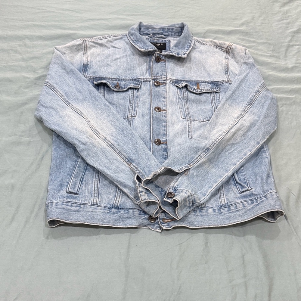 Forever 21 Men's Light Blue Jacket